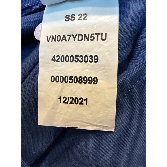 Vans Womens Blue Pleated Skater Skirt Size 24 Cotton Blend Made In India NWT - Picture 8 of 9